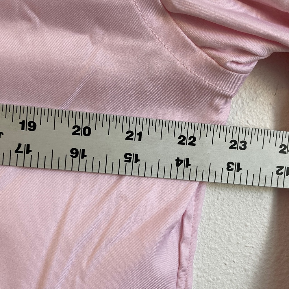 J. Crew Slim Bowery performance‎ stretch dress shirt spread collar Large Pink - Picture 2 of 6